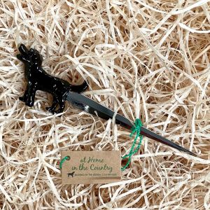 At Home in the Country -  Enamel Black Lab Letter Opener