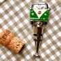 At Home in the Country -  Green Vintage Camper Van Bottle Stopper