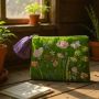 At Home in the Country -  NEW Apple Green with Flowers & Butterfly Detailing Bag with Tassel