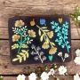 At Home in the Country -  NEW Navy Blue with Flowers Detailing Coin Purse