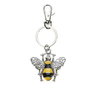 At Home in the Country - Bee Enamel Keyring