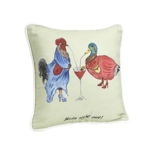 At Home in the Country - Birds Night Out! Cushion