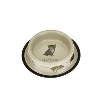 "Chief Mouser" Cat Bowl