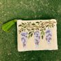 At Home in the Country - Cream Velvet with Beaded Wisteria Detailing Bag
