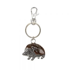At Home in the Country - Enamel Hedgehog Keyring