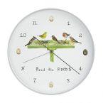 At Home in the Country - Feed the Birds Wall Clock