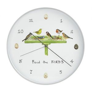 At Home in the Country - Feed the Birds Wall Clock