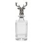 At Home in the Country - Glass Decanter with Stag`s Head