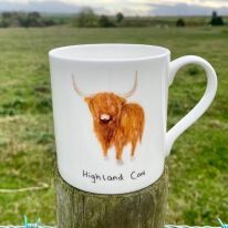 "Highland Cow" Fine Bone China Mug