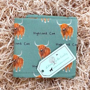 At Home in the Country - Highland Cow Handkerchief
