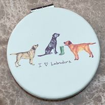 I (Heart) Labradors Compact Mirror