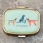 At Home in the Country - I (Heart) Labradors Pillbox