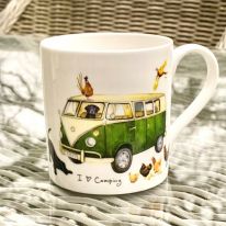 "I LOVE Camping"  Fine Bone China Mug