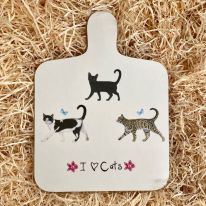 I Love Cats Mini Chopping Board