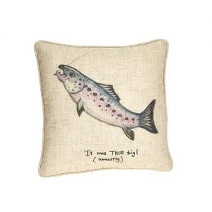 At Home in the Country - "It Was This Big! (Honestly)" Cushion