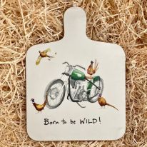 Motorbike "Born to be Wild!" Drinks Mini Chopping Board