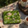 At Home in the Country - NEW Apple Green with Flowers & Butterfly Detailing Coin Purse