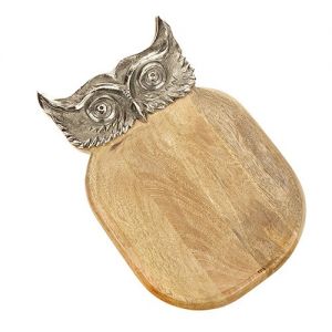 At Home in the Country - Owl Cheese/Bread Board