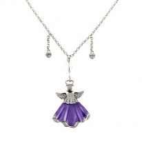 Purple Angel Necklace