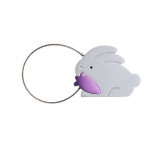 At Home in the Country - Rabbit with Carrot Keyring