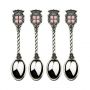 At Home in the Country - Set of 4  Tea Spoons with St. George flag