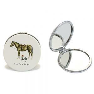 At Home in the Country - Time for a Ride Compact Mirror